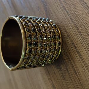 Brass Rhinestone Bangle